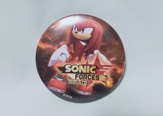 ★セガ ソニックフォース 缶バッジ ナックルズ拍卖