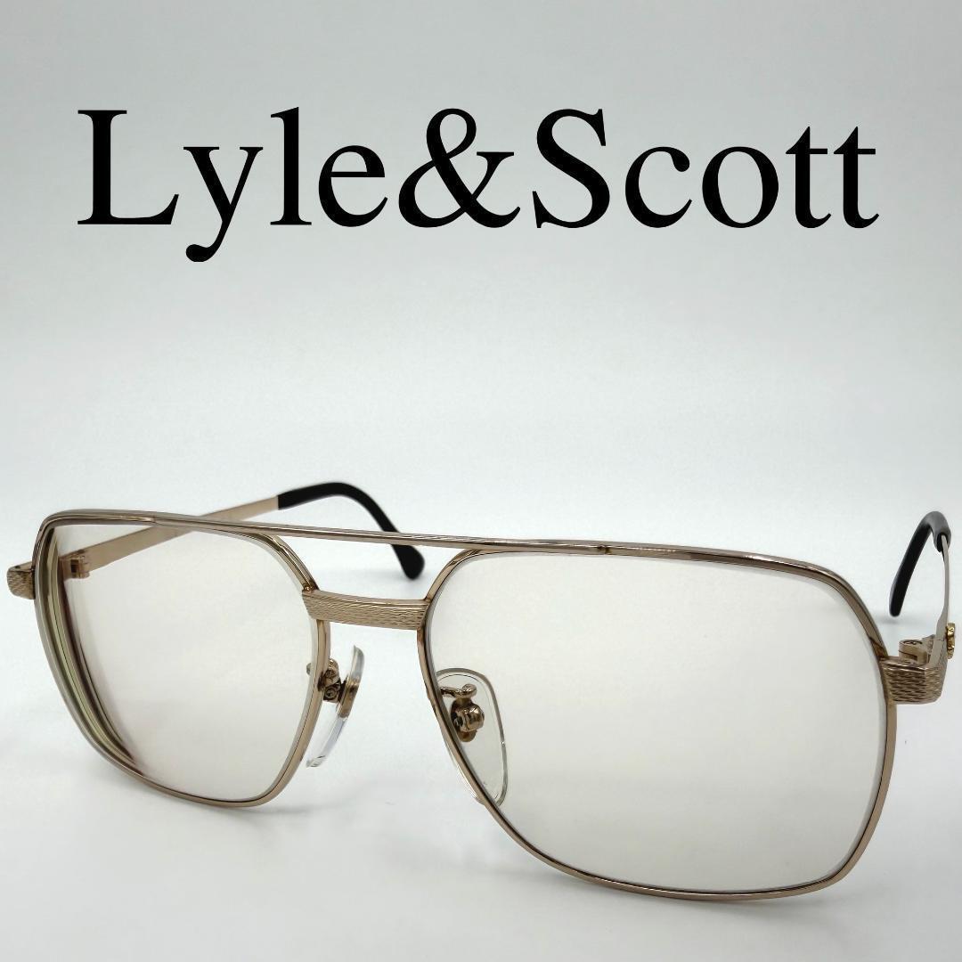 Lyle&Scott ライル&スコット メガネ 度入り18KGF 1/10刻印拍卖