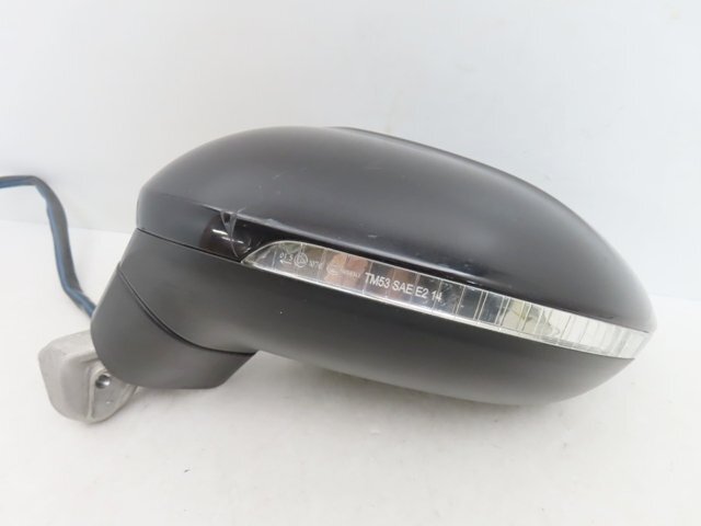 【即決有】 ワーゲン パサート ヴァリアント 3G 純正 左 ドアミラー ウインカー付き ブラックメタ 0414150 (n011840)拍卖