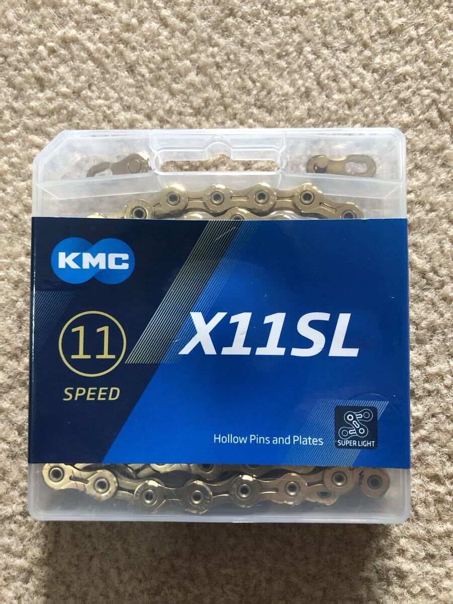 【未開封】KMC 11S ゴールドチェーン X11SL 118links X11SL拍卖
