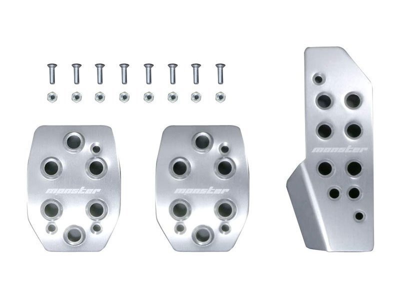 モンスタースポーツ スポーツドライビングペダルカバー クリヤアルマイト ジムニー JB64W 18.07~(1~3型) R06A ターボ 4WD 5MT拍卖