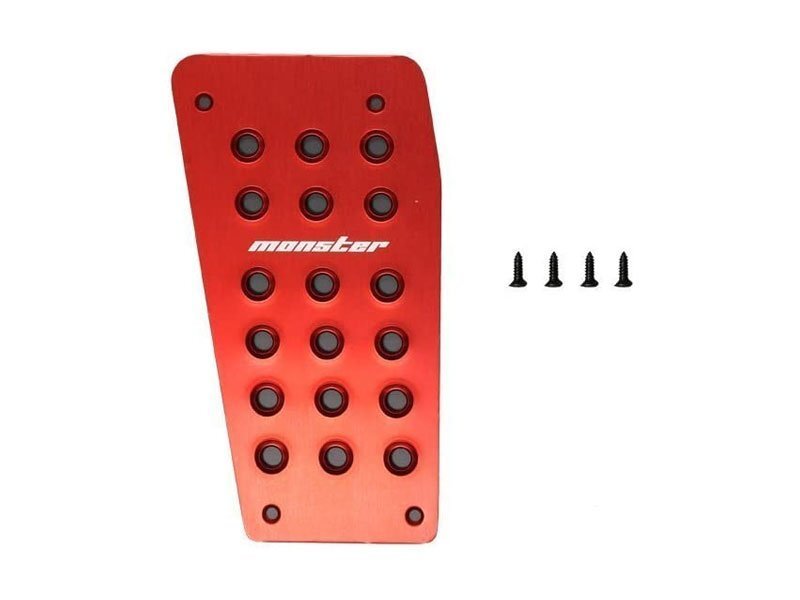 Monster Sport モンスタースポーツ フットレストカバー レッドアルマイト エブリイバン DA17V 15.02~(1型~) 4AT/5AGS拍卖