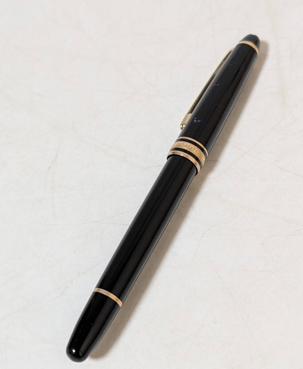 111   万年筆 MONTBLANC モンブラン マイスターシュテュック ペン先14K  4810  黒 ブラック ゴールド拍卖