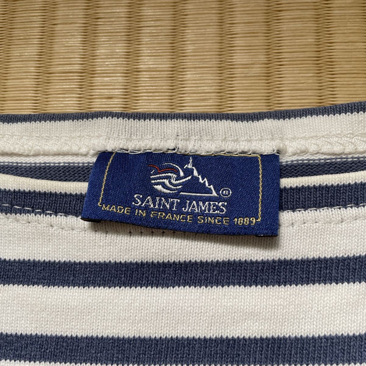 セントジェームス ボーダーTシャツ SAINT JAMES バスクシャツ saint james 長袖 ボートネックTシャツ フランス製 MADE IN FRANCE 長袖T拍卖