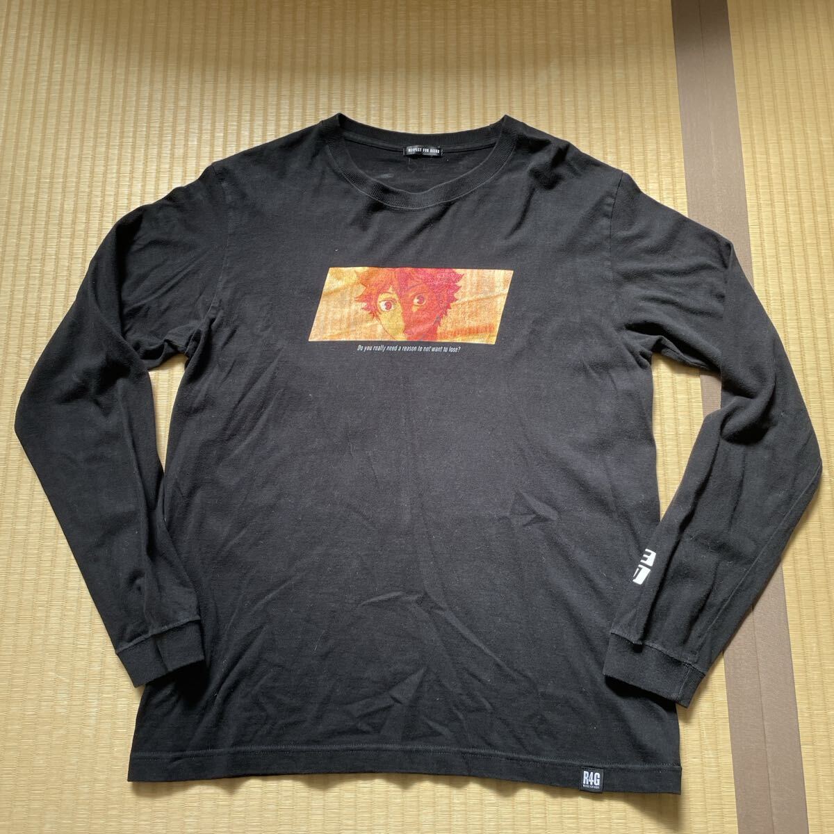 ハイキュー ロンT 日向翔陽 長袖Tシャツ R4G 烏野高校 バレーボール RESPECT FOR GEEKS ロングスリーブTシャツ 古舘春一 少年ジャンプ拍卖