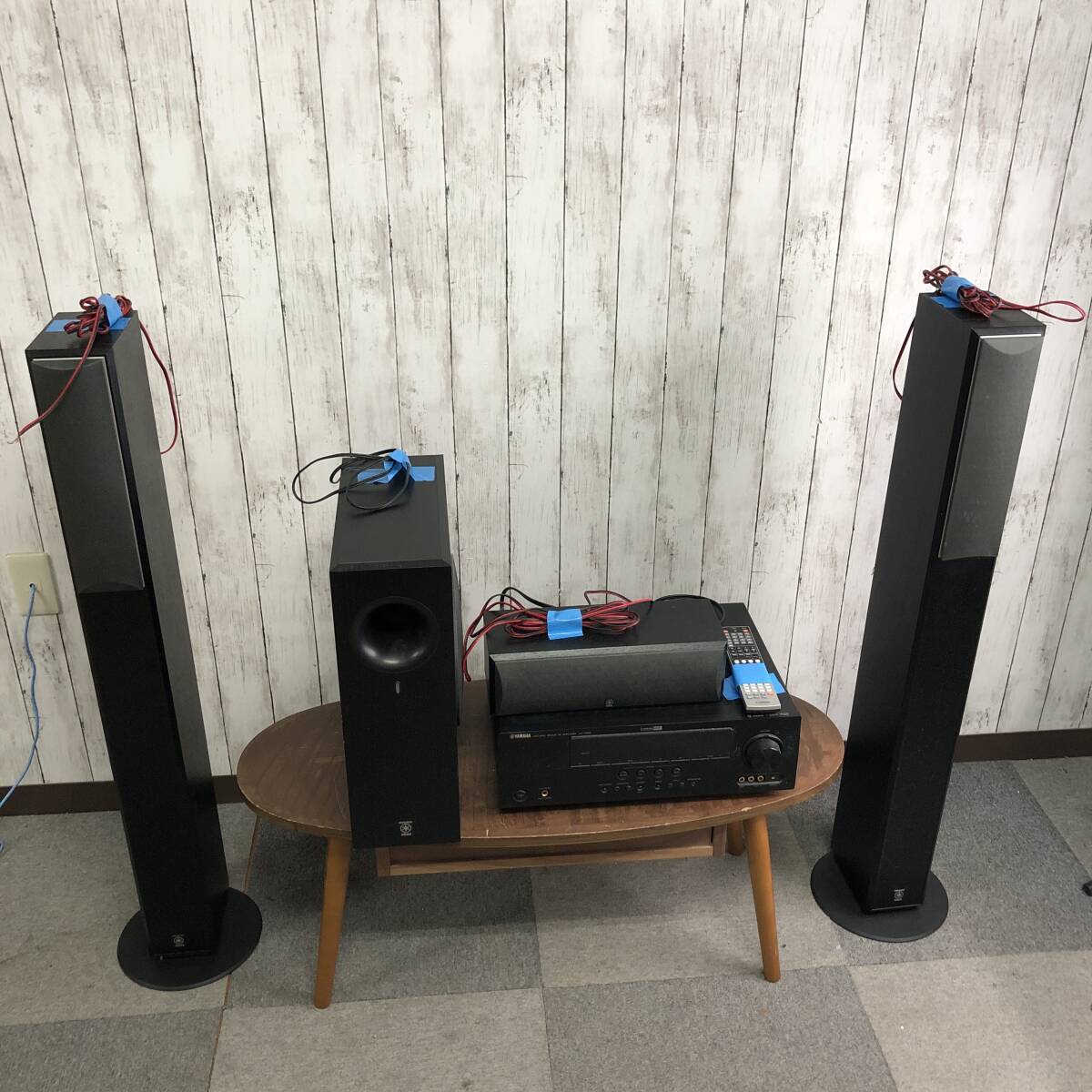 【まとめ売り】YAMAHA NS-F210 トールボーイ型スピーカー NS-SW210 NS-C210 AX-V565 オーディオ スピーカー セット売り H拍卖