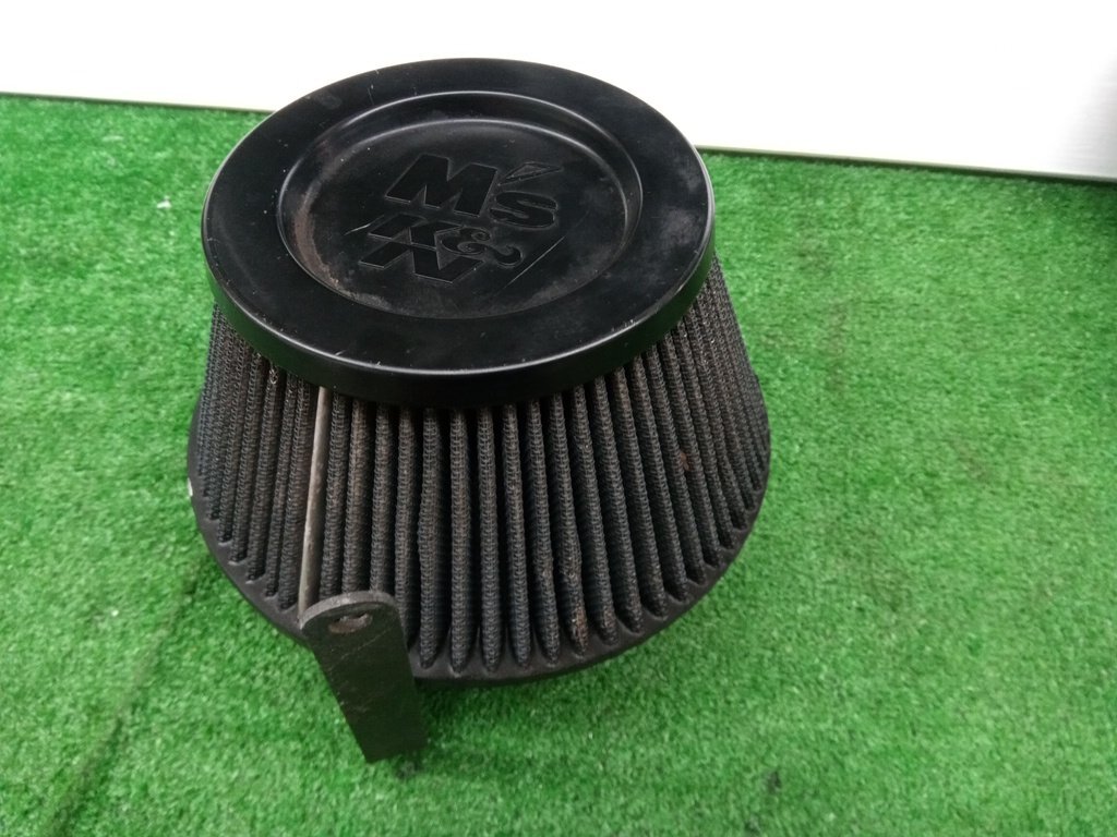 ★中古品★Ms K&N Gruppe M 汎用 エアクリーナー エアクリ フィルター 単体 直径 約19cm 穴間 約9.3cm 約5.2cm【他商品と同梱歓迎】拍卖