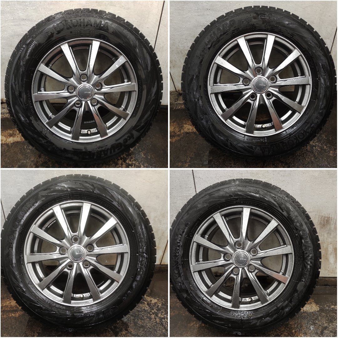 ★溝深品★YOKOHAMA IceGUARD IG70 アイスガード 195/65R15 2021年製 スタッドレスセット 15×6J+53 114.3-5H【他商品と同梱歓迎】拍卖