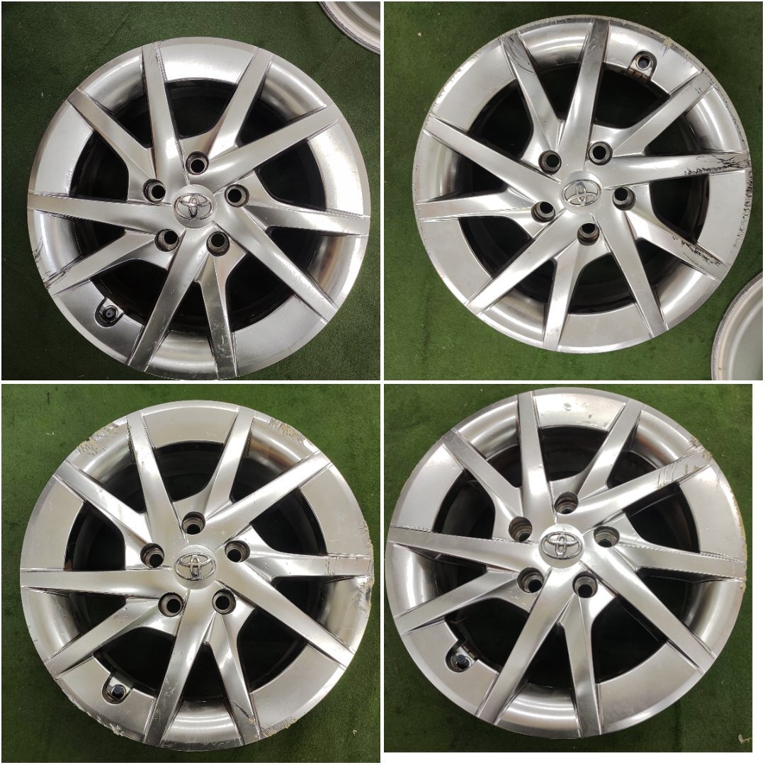 ★中古品★TOYOTA トヨタ プリウスα 40系 純正 ホイールセット ホイールキャップ付 16インチ 16×6.5J +39 114.3-5 【他商品と同梱歓迎】拍卖