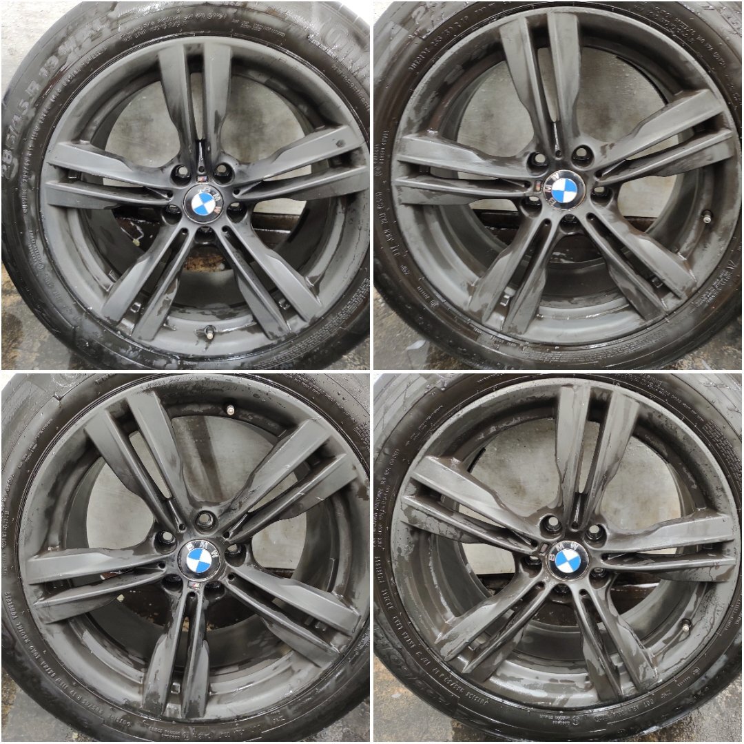 ★中古品★BMW X5 F15 純正 19×9J+37/10J+21 120-5H 19インチ タイヤホイール 4本 255/50R19 285/45R19 ラバー塗装 【他商品と同梱歓迎】拍卖