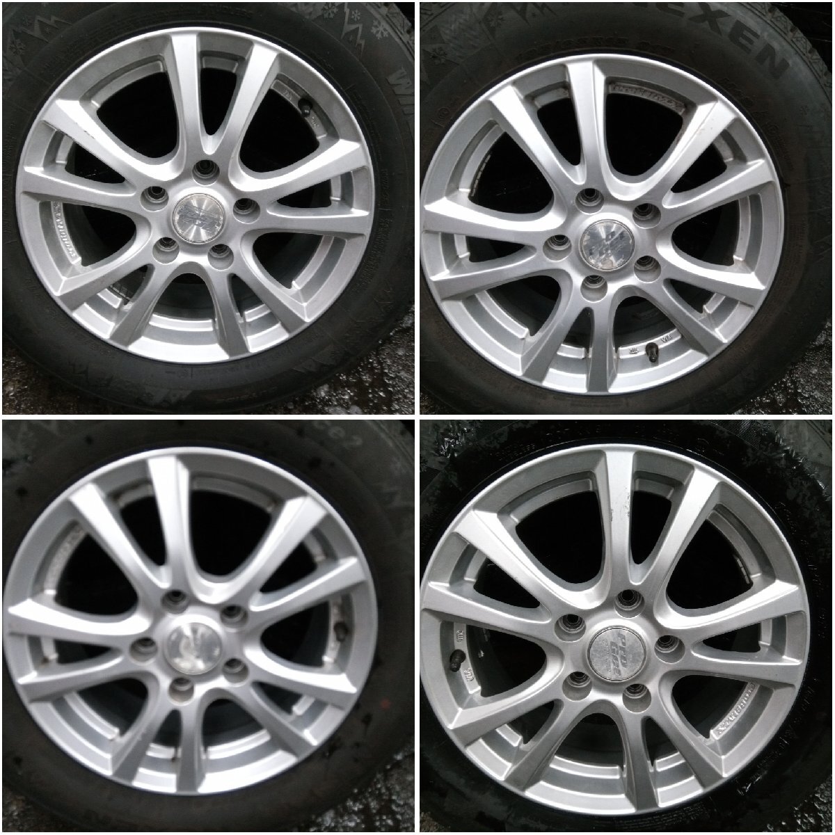 ★中古品★23年製 NEXEN ネクセン WINGUARD ice2 195/65R15 6J +43 114.3-5H スタッドレス セレナ【他商品と同梱歓迎】拍卖