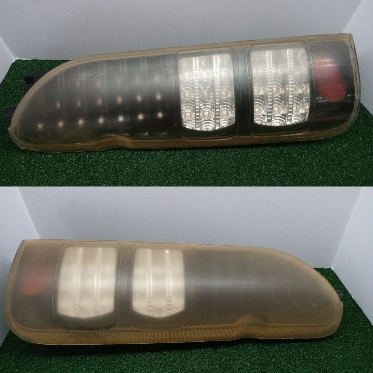★ジャンク品★社外 ハイエース テールランプ テールレンズ テールライト 配線付き 左右セット 【他商品と同梱歓迎】拍卖