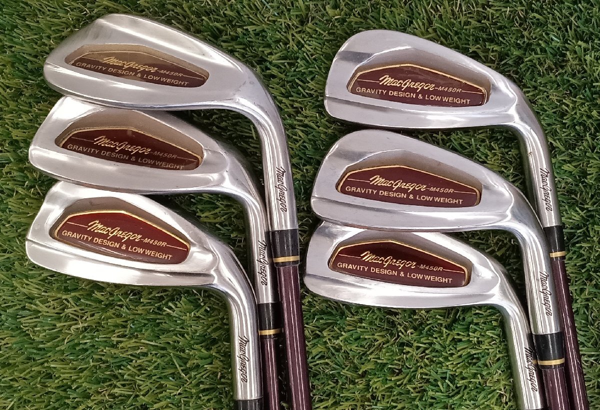 ★中古品★ MacGregor マグレガー アイアン6本セット 4~6/8/9/P M450R MAC-SUPER フレックス R カーボンシャフト【他商品と同梱歓迎】拍卖