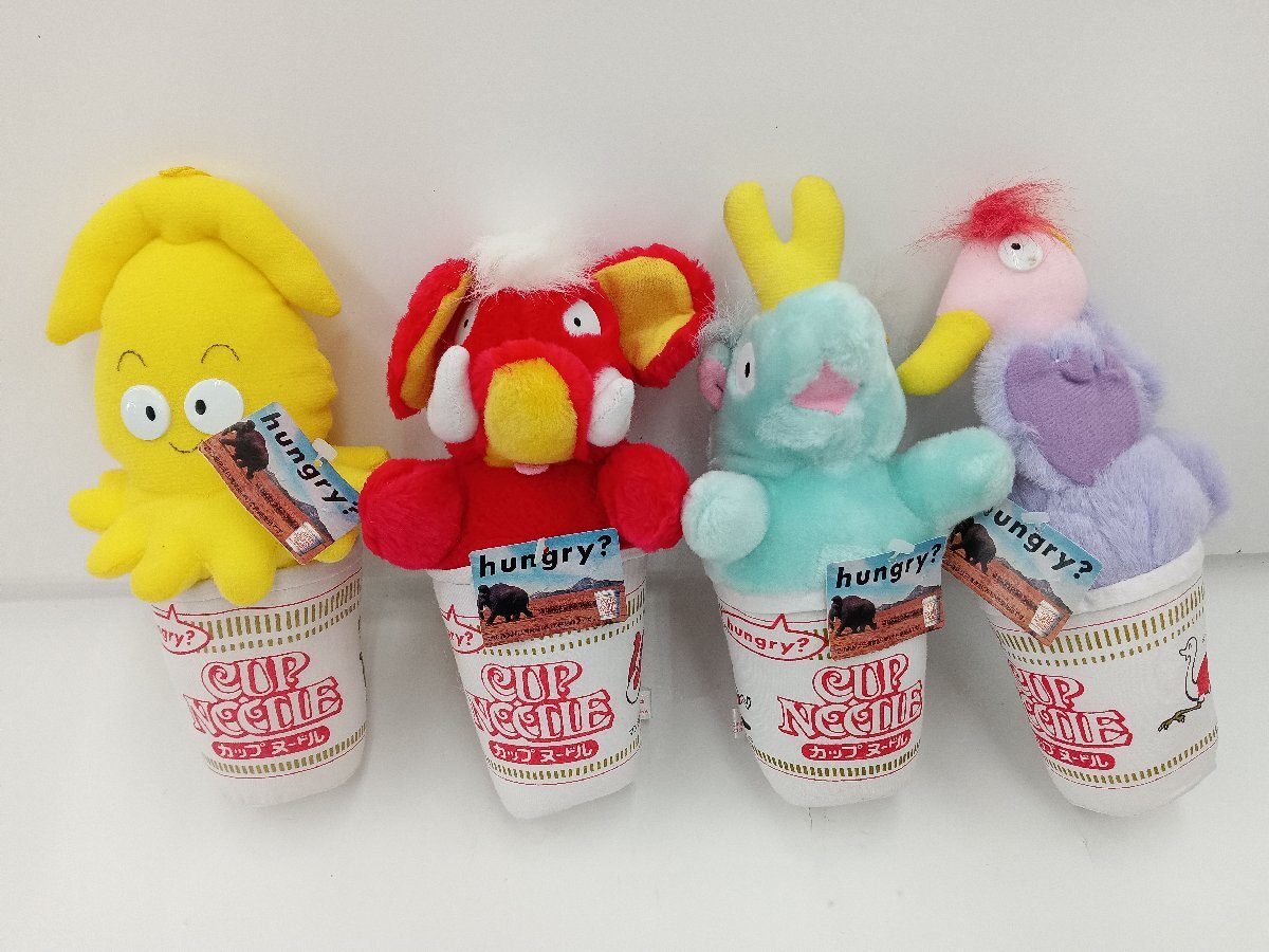 ★中古品★ カップヌードル hungry? ぬいぐるみ マンモス イカ ブロントテリウム モア セット タグ付き【他商品と同梱歓迎】拍卖