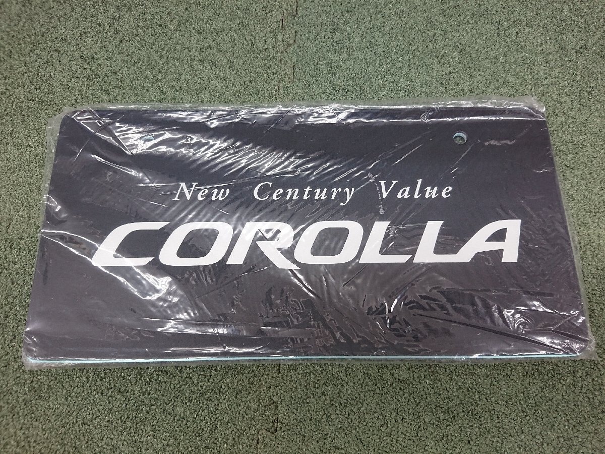 ★未使用品★トヨタ カローラ COROLLA ディーラー展示用 非売品 ナンバープレート マスコットプレート 2枚SET【他商品と同梱歓迎】拍卖
