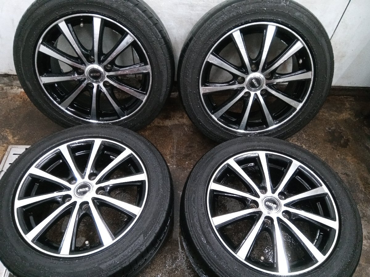 ★中古品★GOODYEAR EAGLE LS2000 2023年製 205/55R16 タイヤホイールセット 16×6.5J+53 114.3-5H【他商品と同梱歓迎】拍卖