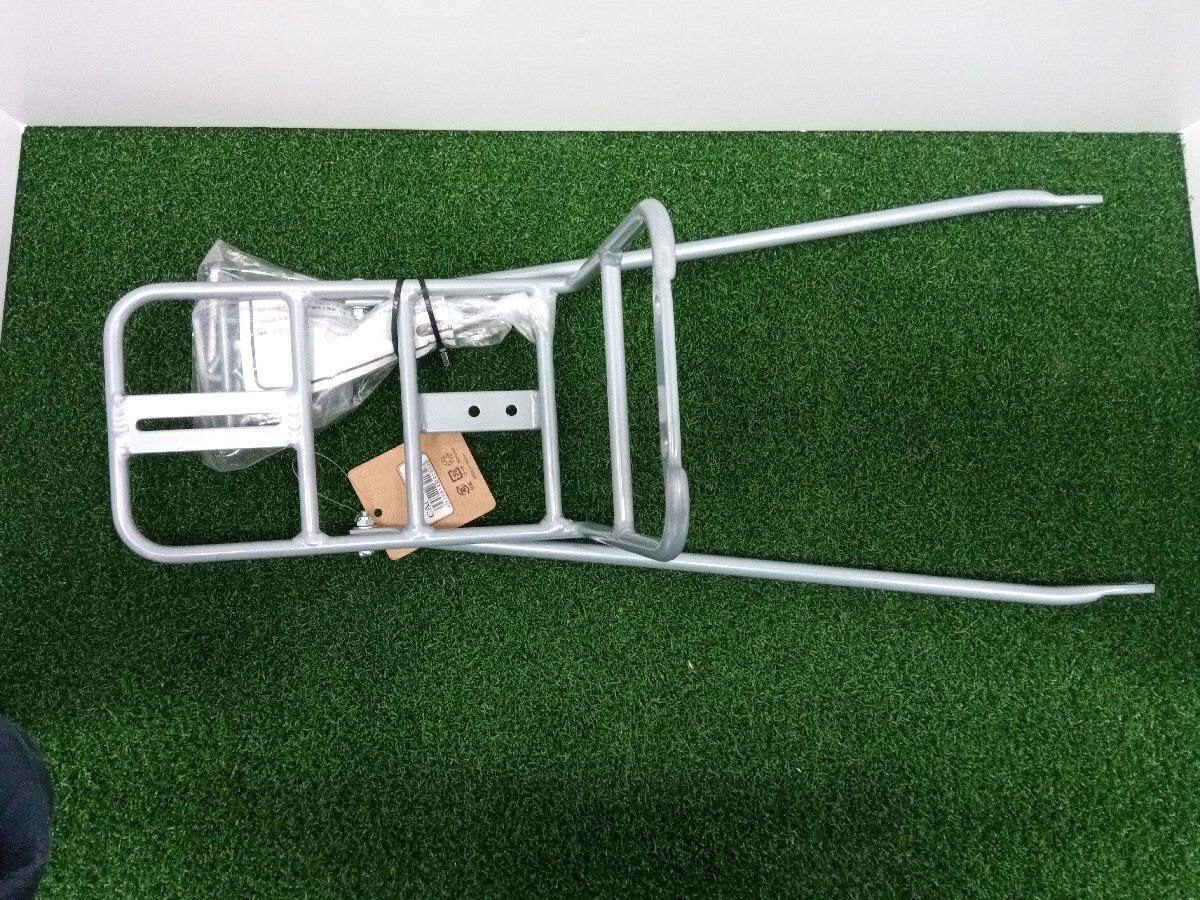 ★未使用品★自転車アクセサリー GIZA PRODUCTS YFA23GA フロントキャリアー/荷台 サイクル/自転車 銀【他商品と同梱歓迎】拍卖