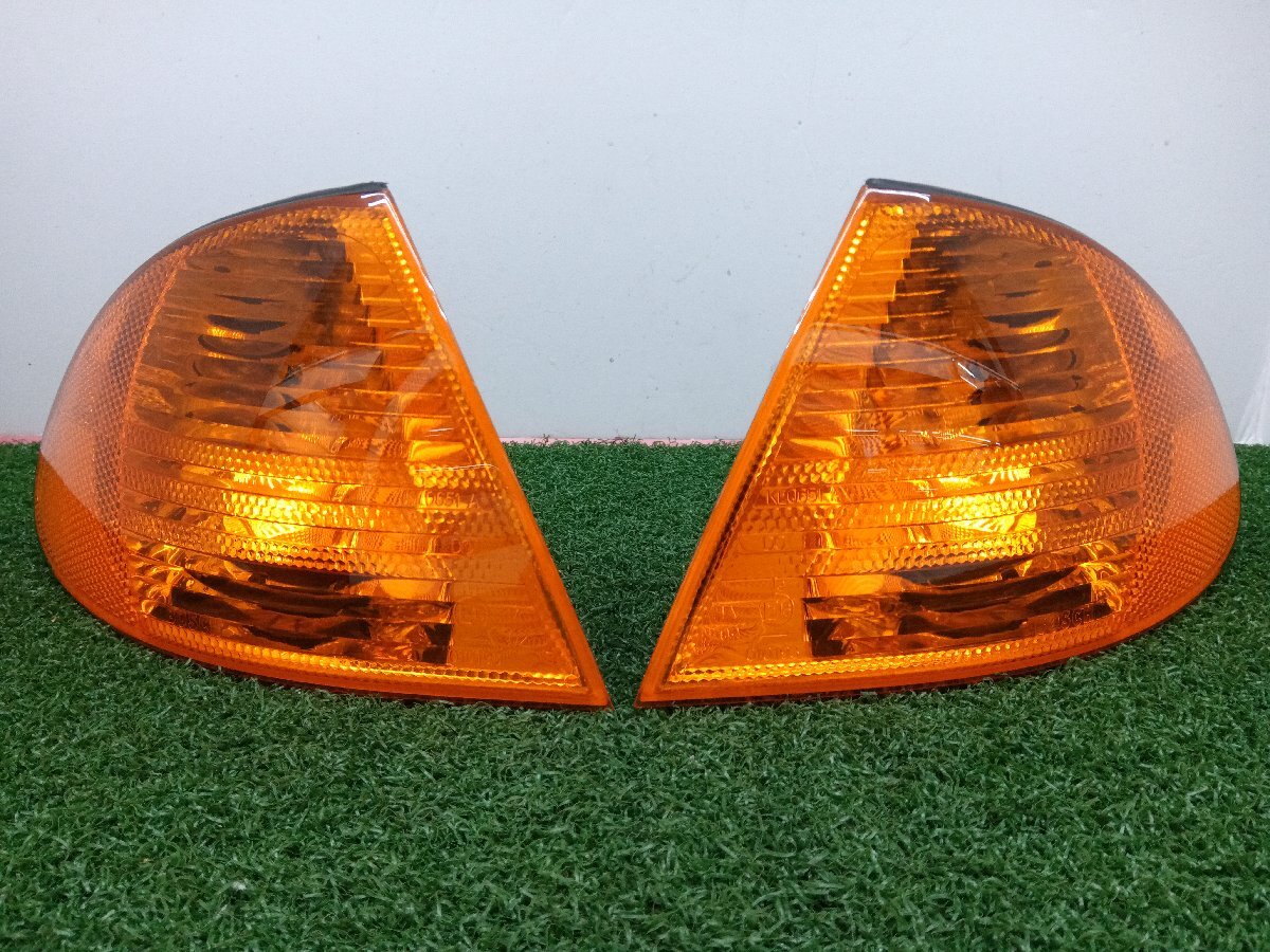 ★ジャンク品★ツメ折れ有 BMW E46 318i 純正フロント コーナーランプ コーナーレンズ 左右セット 1 315 106 140/141【他商品と同梱歓迎】拍卖