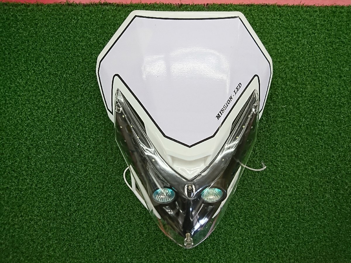 ★中古品★モトリロス用 バイク ヘッドライト 汎用 通電確認済み【他商品と同梱歓迎】拍卖