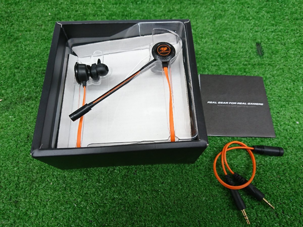 ★未使用品★COUGAR MEGARA イヤホン型ゲーミングヘッドセット CGR-P13NB-200【他商品同梱歓迎】拍卖