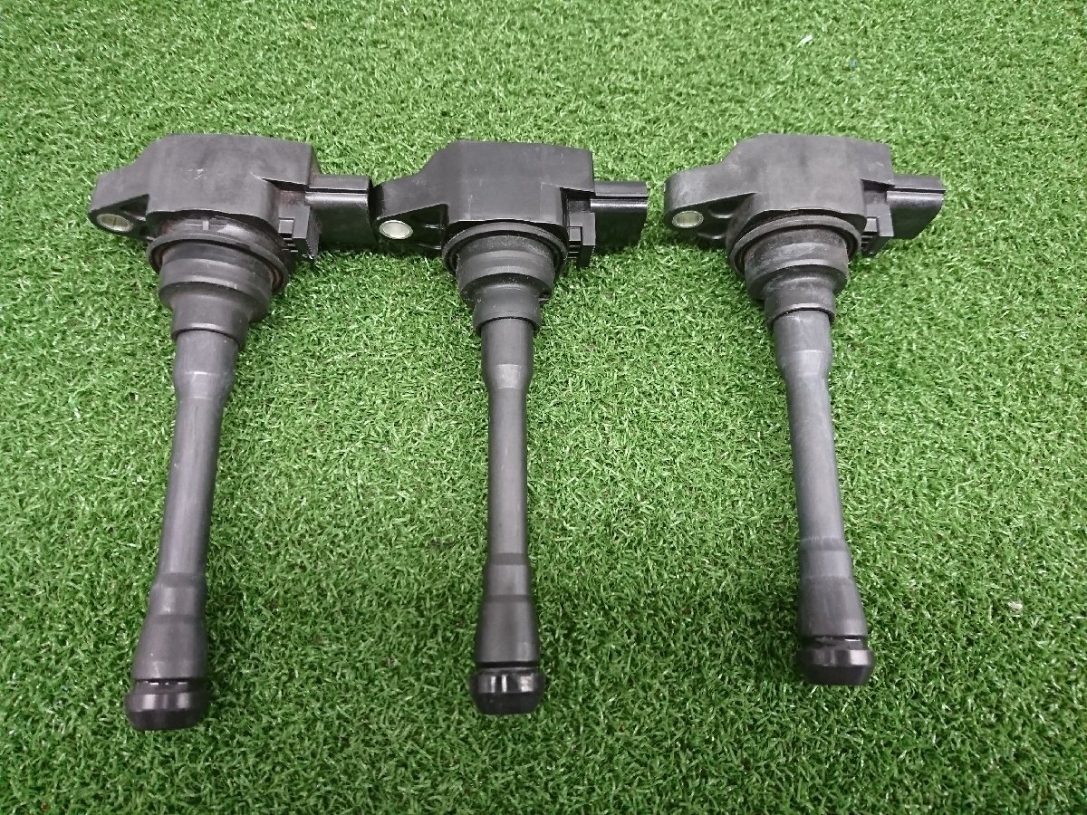 ★中古品★E13 ノート HV イグニッションコイル 3本セット 1本は社外 3ピン XIC-AB06N HR12 22448-1KT0A イグコイル【他商品と同梱歓迎】拍卖