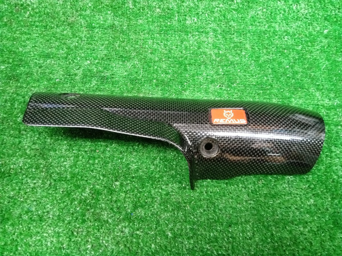 ★美品★REMUS レムス カーボンサイレンサーカバー マフラーカバー マフラー関連品 バイク用【他商品と同梱歓迎】拍卖