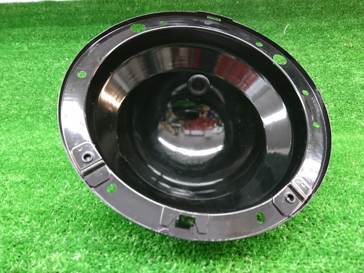 ★中古品★メーカー不明 ヘッドライトカバー バイク用? 外径約21.5cm 内径約19cm 奥行約10cm ブラック 【他商品と同梱歓迎】拍卖