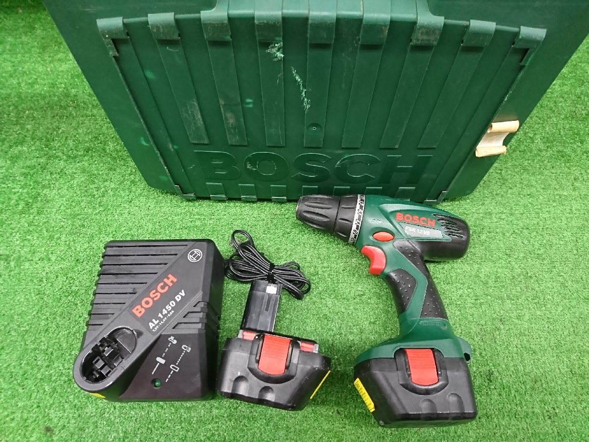 ★中古品★BOSCH ボッシュ ドライバードリル PSR12VE 充電式 バッテリー付き 電動工具【他商品と同梱歓迎】拍卖