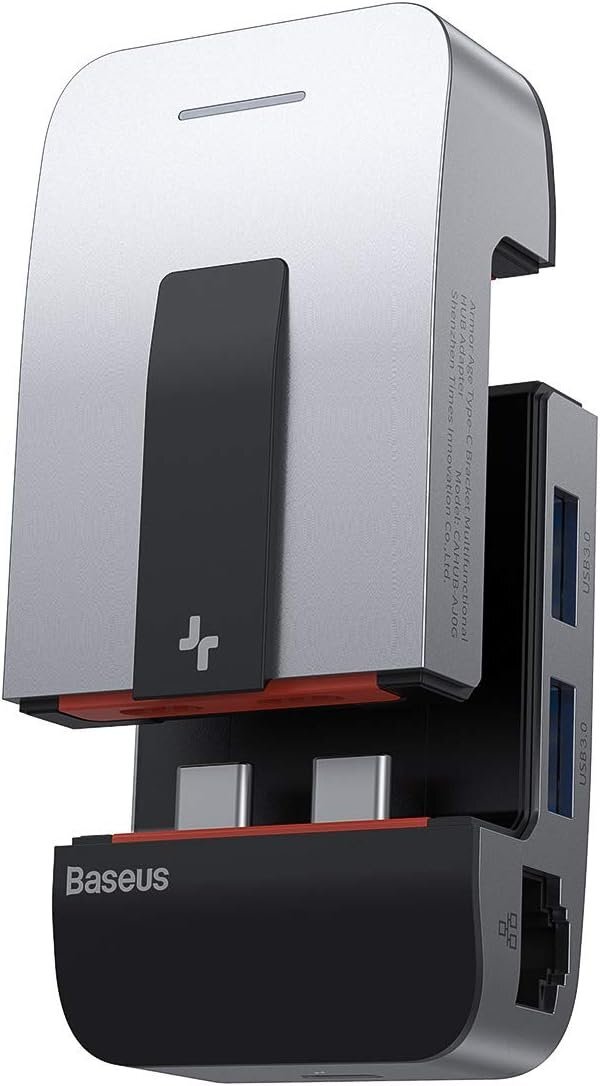 ★未使用品★Baseus 9IN1 USBハブ スタンド Type-C Macbook Pro専用 USBハブ TB3 40Gbps USB3.0 HDMI 3.5mm【他商品と同梱歓迎】拍卖