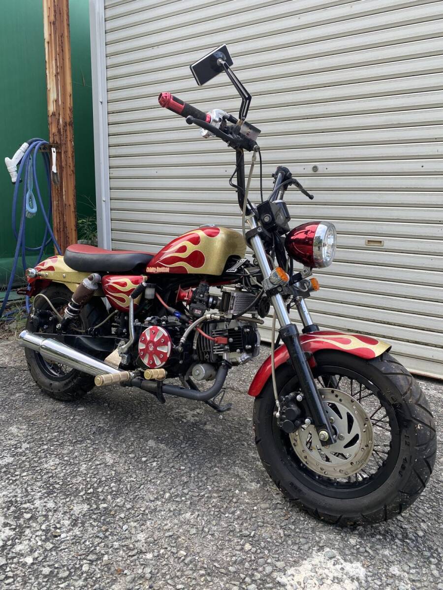 【動画有】 ロードボンバー モンキーダビッドソン スポーツスター風 不動 現状車 検)モンキー ゴリラ DAX シャリー 中華拍卖