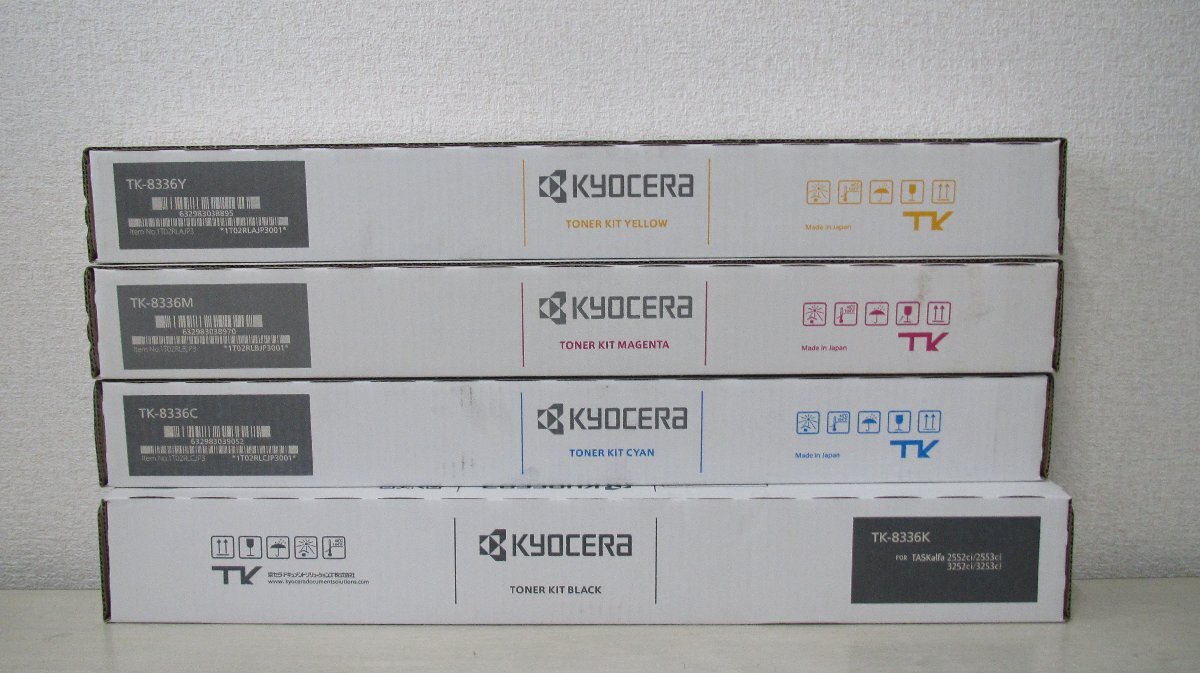 ◆【未使用品】京セラ トナー TK-8336(イエロー・マゼンタ・シアン・ブラック)◆拍卖