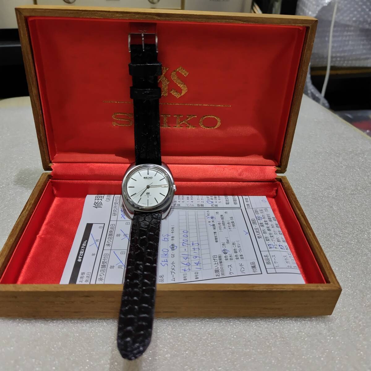 セイコー 56グランドセイコーOH済、純正尾錠、純正木箱付拍卖