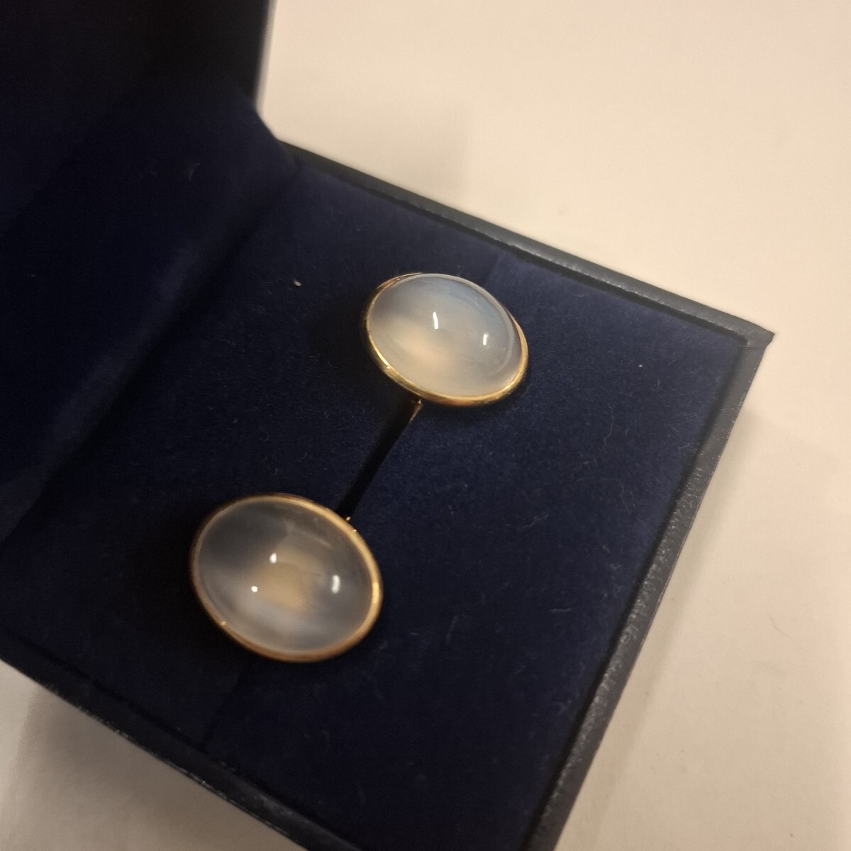 カフスボタン ムーンストーン拍卖