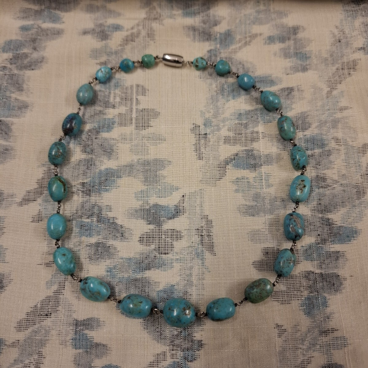 トルコ石 ターコイズ ネックレス 約39.37g ネックレス全長約46cm拍卖