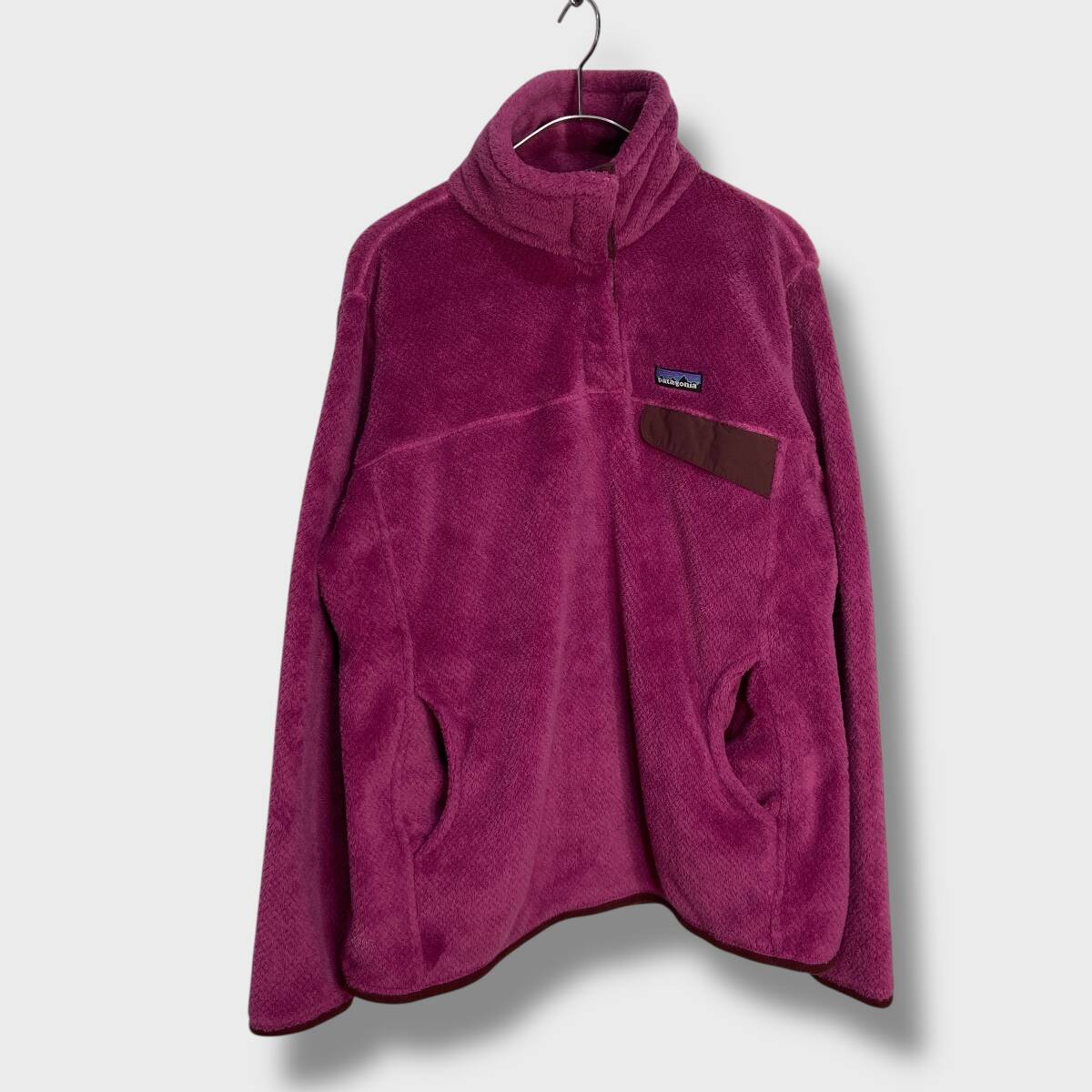 送料無料☆patagonia☆パタゴニア☆リツール ハーフスナップ フリースジャケット☆プルオーバー☆L☆ピンク系☆J25M拍卖
