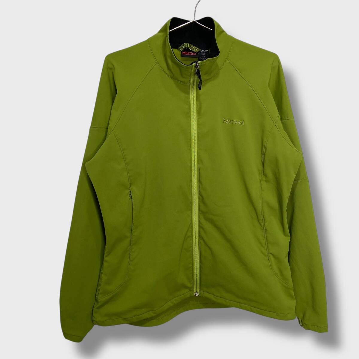 送料無料☆MARMOT☆マーモット☆ソフトシェルジャケット☆アウトドア☆グリーン系☆レディースL☆J25M拍卖
