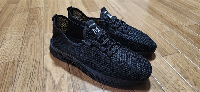 涼しいメッシュスニーカー26cm軽量でカカト踏んでスリッポンとしても_853拍卖