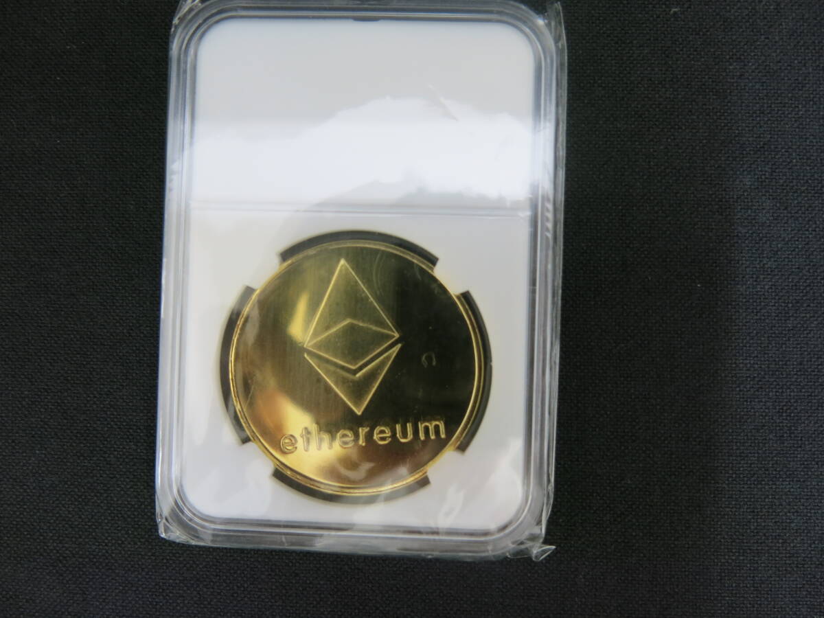 イーサリアム Ethereum暗号通貨 仮想通貨メダル 記念 コイン ゴールド拍卖