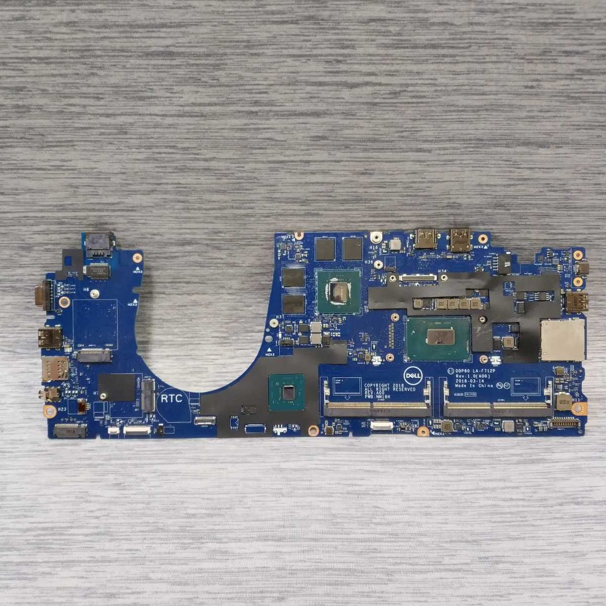 岐阜 即日発送 速達 ★ DELL Precision 3530 用 マザーボード DDP80 LA-F712P CPU i7-8850H NVIDIA Quadro P600 4GB N18M-Q3-A1 ★ NM513拍卖