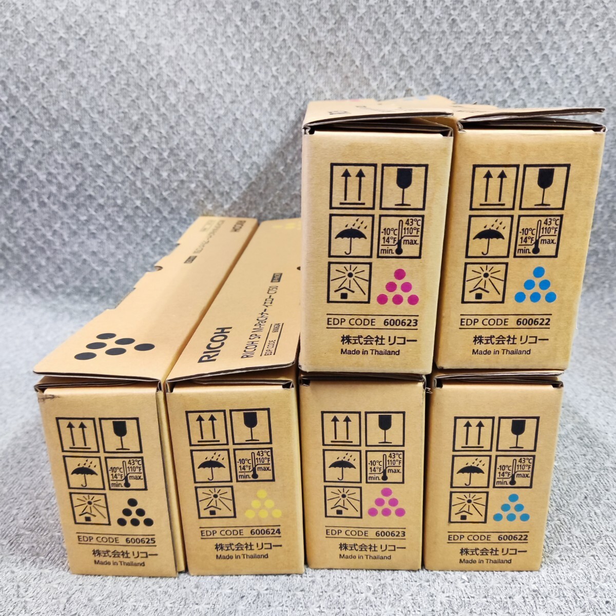 速達 ★ 純正 リコー RICOH SP M-PaCトナー C750・シアン 600622・ブラック 600625・マゼンタ 600623・イエロー 600624・4色・計6本セット拍卖