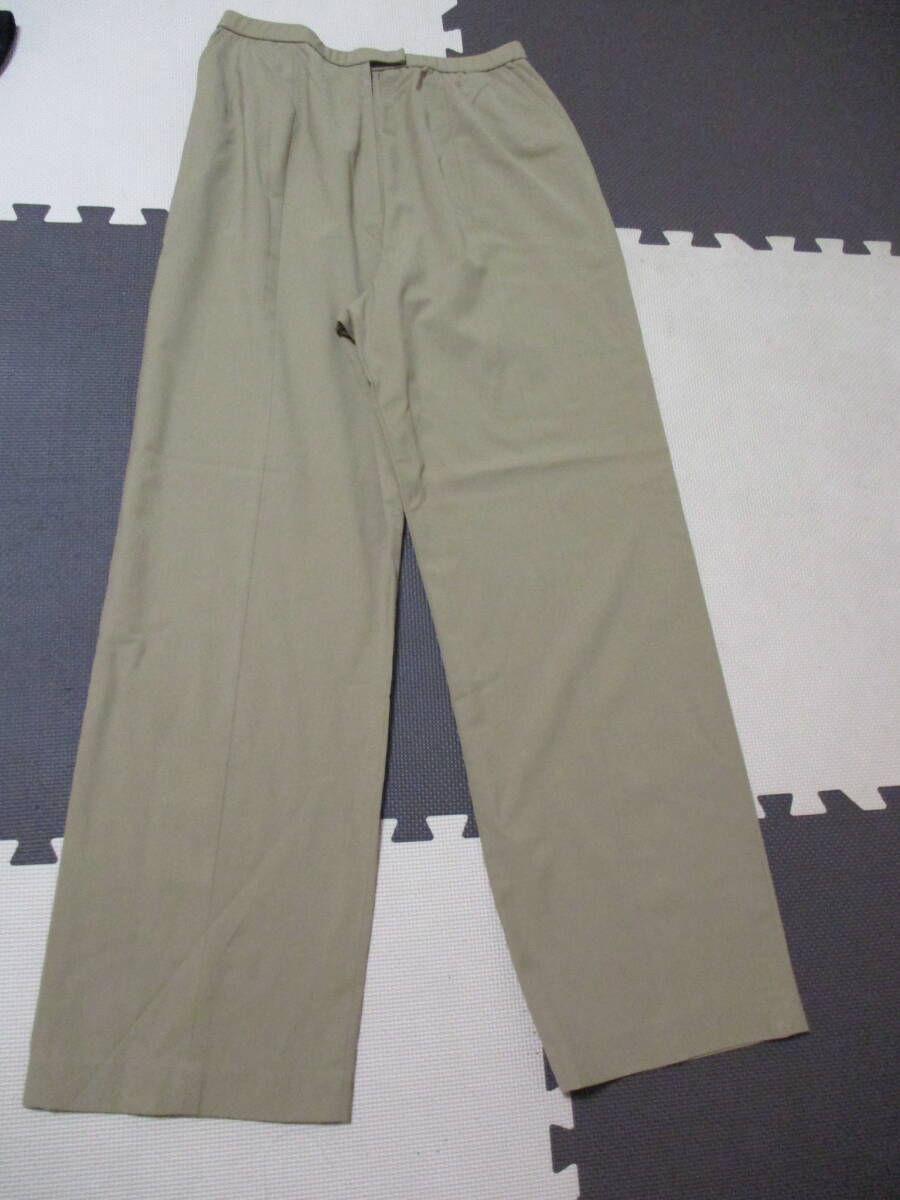 レリアン 13+ ウエストゆっくりゴム入り 毛混パンツ拍卖