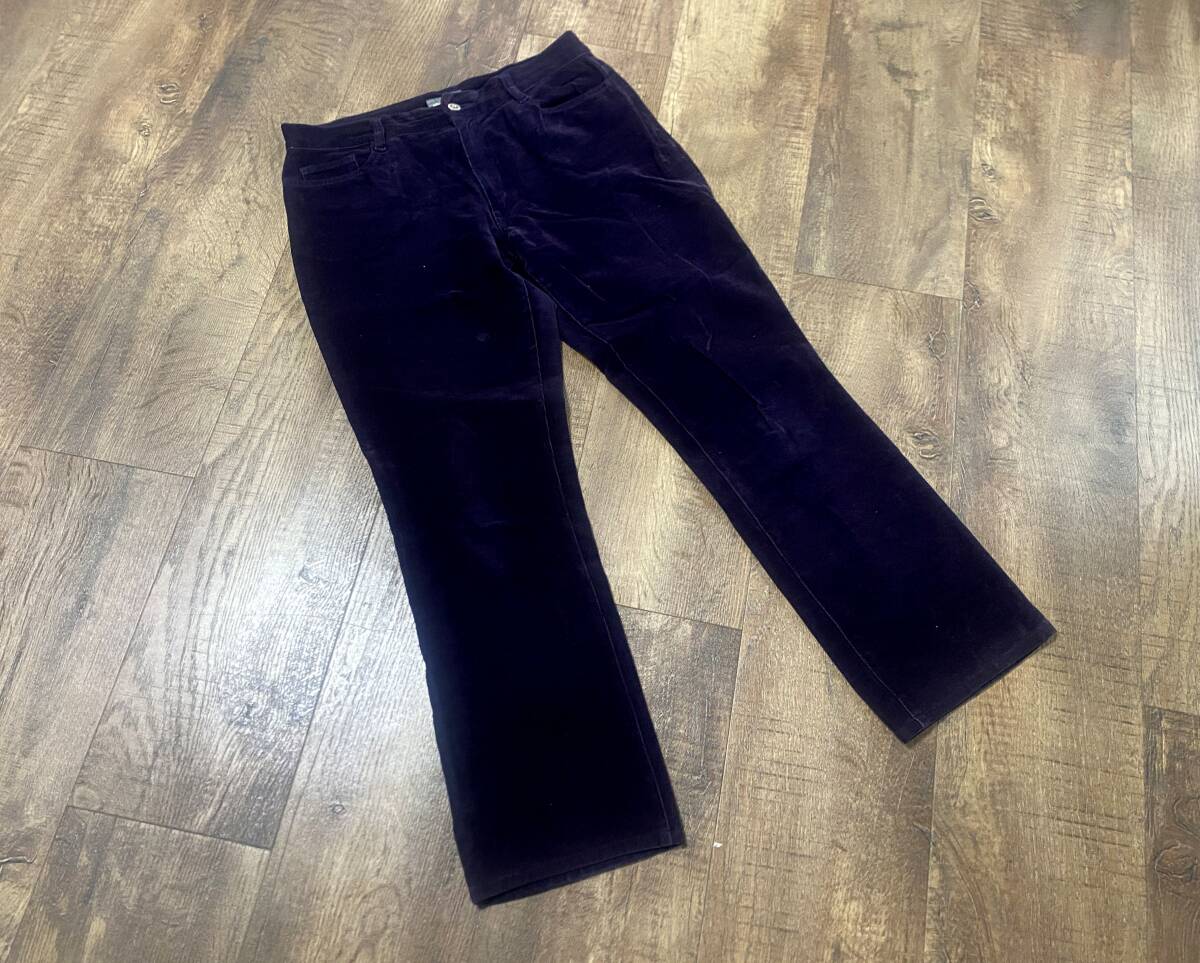 福祉バザー aichaku siyo★ストレッチコーデュロイパンツW67cm/紫拍卖