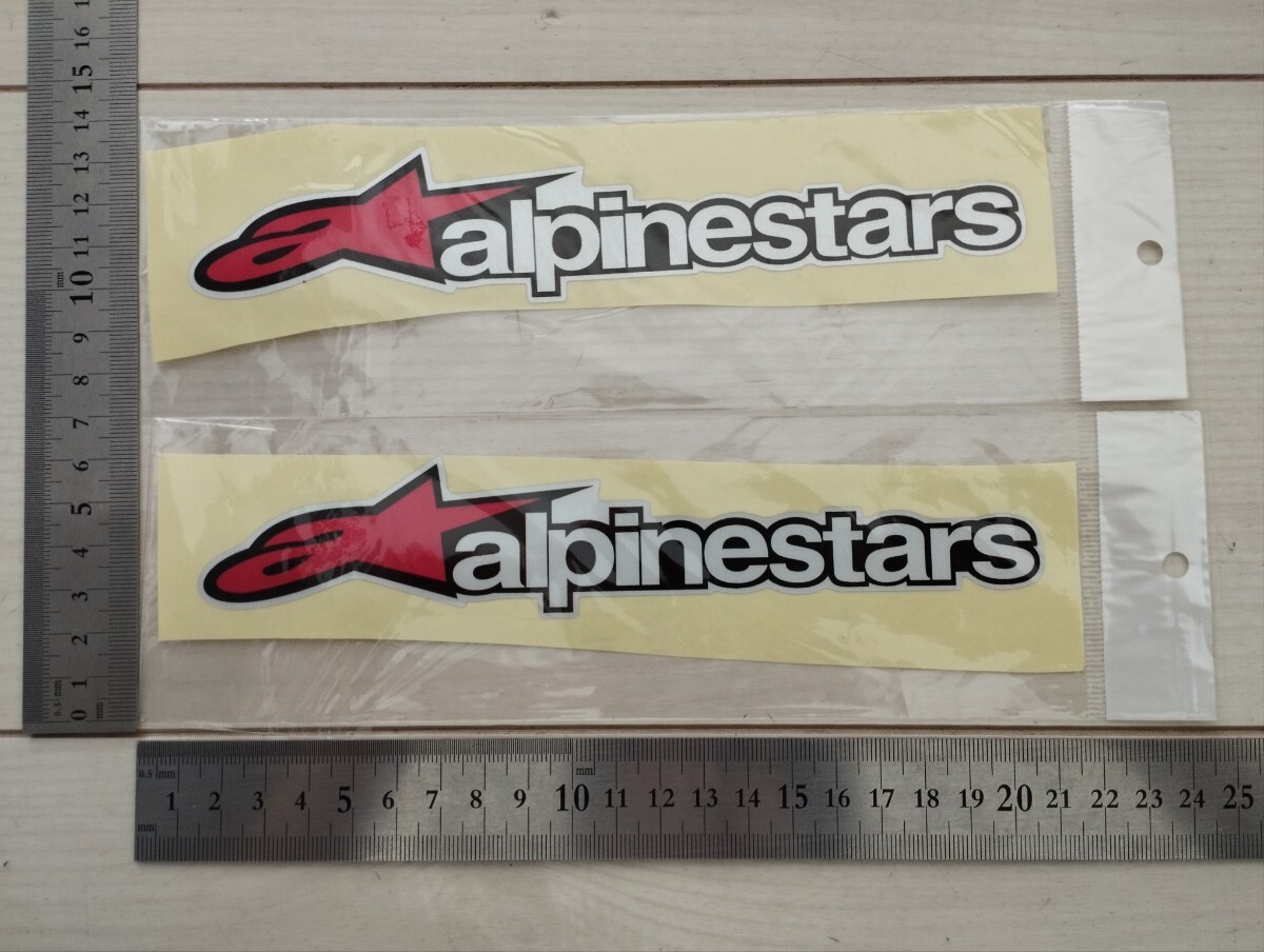 アルパインスターズステッカー 2枚セット バイクステッカー レーシングステッカー  alpinestars拍卖