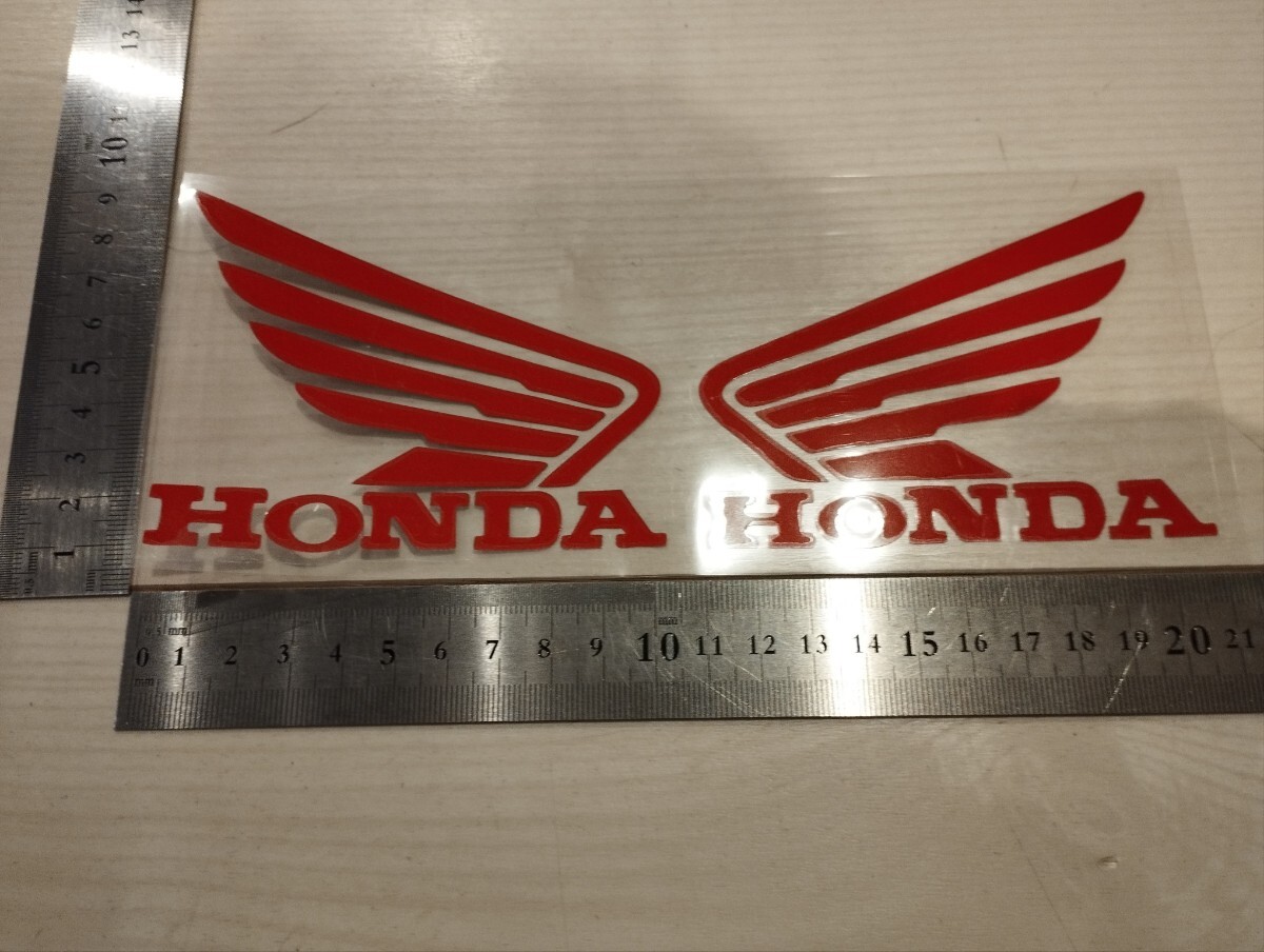 HONDAステッカー 2枚セット 防水 バイクステッカー レーシングステッカー  ウイングマーク ホンダステッカー拍卖
