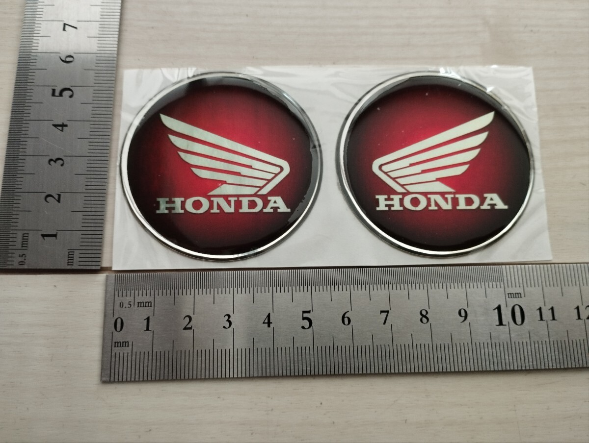 HONDAステッカー 2枚セット  3Dステッカー  バイクステッカー  レーシングステッカー  タンクステッカー  ホンダステッカー拍卖