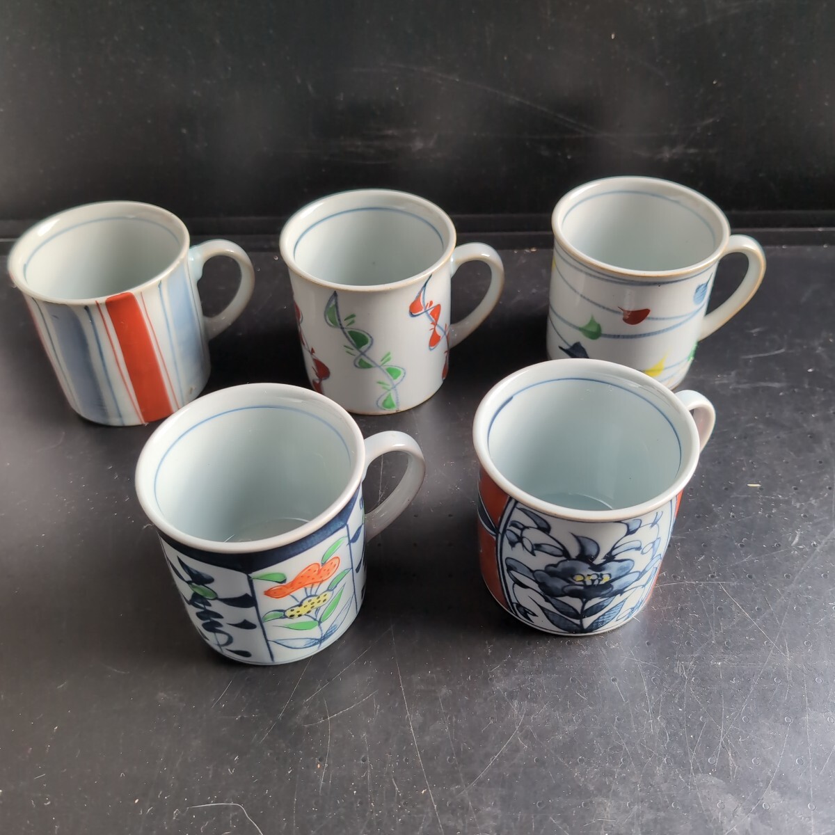 ●未使用●有田焼、浜九郎窯●マグカップ●5客セット●拍卖
