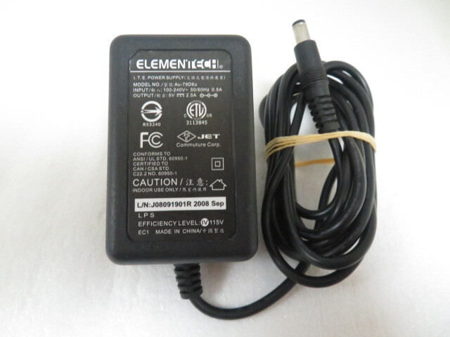 AD36858★ELEMENTECH★ACアダプター★Au-79D6u★保証付!即決!拍卖