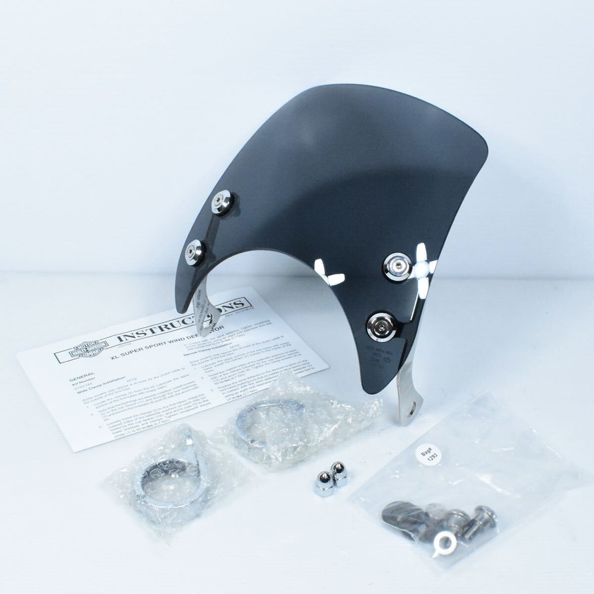 新品 Harley Davidson 純正 ウインドデフレクター 57400184 スクリーン シールド スモーク XL1200 883 スポーツスター 拍卖