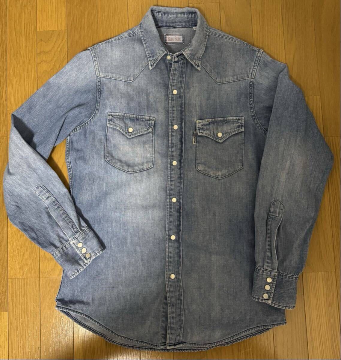 Blue Blue デニムウエスタンシャツ Sサイズ拍卖