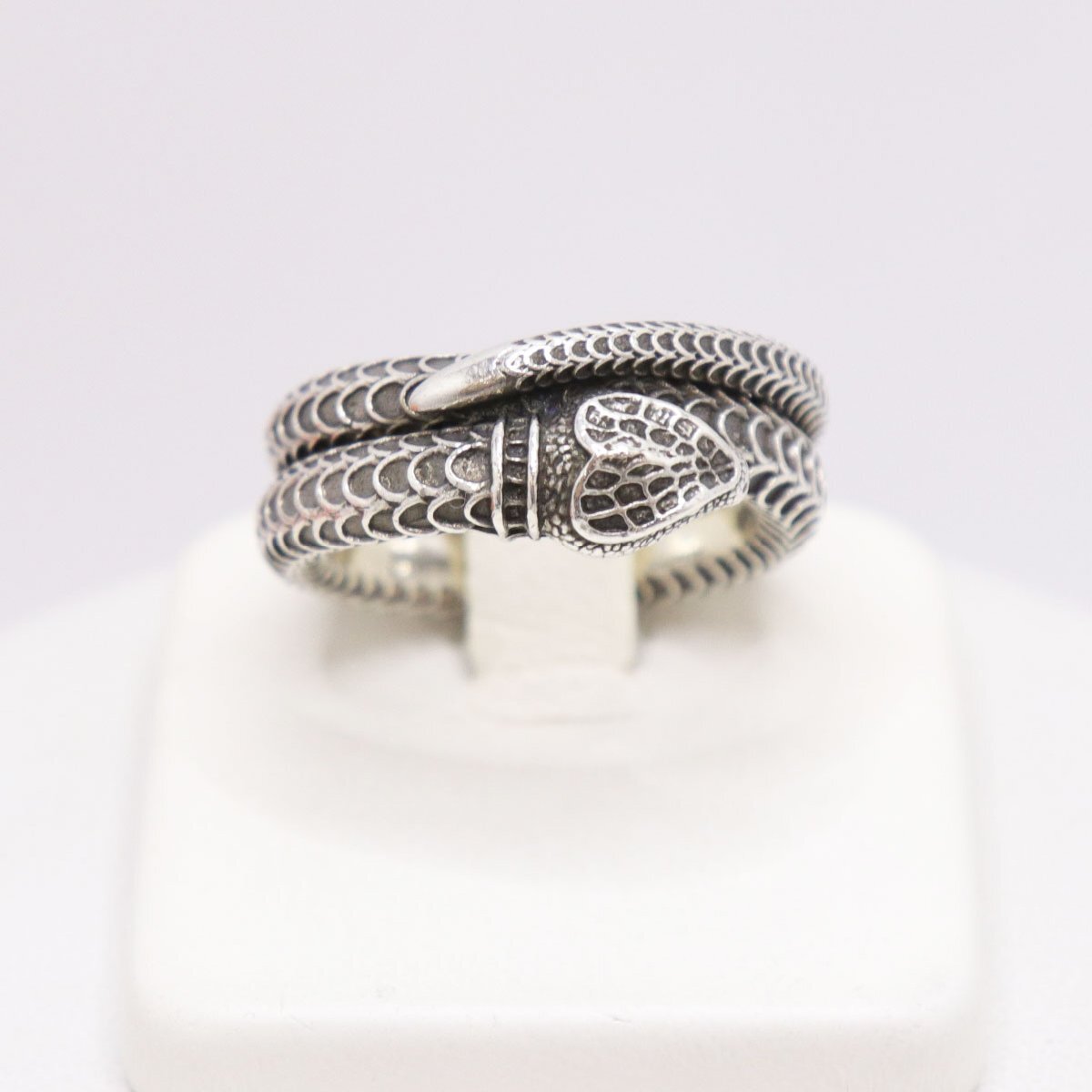 GUCCI グッチ SV925 ガーデンスネーク リング 重量約15.0g #18号 シルバー 指輪 メンズ ring silver 中古 送料無料!!拍卖